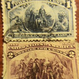 Two 1800's.historical commertive stamps